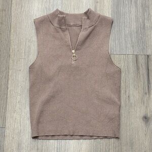 Sleeveless Sweater Tank